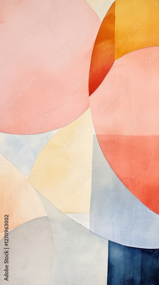 Poster Summer abstract painting pattern.