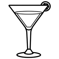 Cocktail Glass Vector Art
