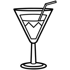 Cocktail Glass Vector Art