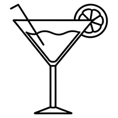 Cocktail Glass Vector Art