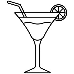 Cocktail Glass Vector Art
