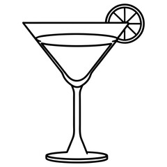 Cocktail Glass Vector Art