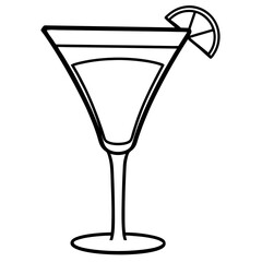 Cocktail Glass Vector Art
