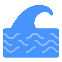 Ocean Current Vector Design Icon Style