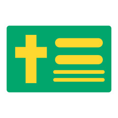 Obraz premium Obituary Vector Design Icon Style