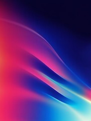 Fototapeta premium Abstract Colorful Waves, Digital Art Vivid Colors, Gradient Design