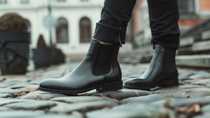 Chelsea Boots: Classic ankle boots with elastic side panels, offering a tailored fit and a sleek, stylish appearance for both everyday wear and polished looks.
