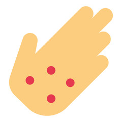 Itching Vector Design Icon Style