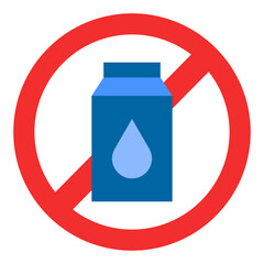 Milk Allergy Vector Design Icon Style