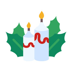 Candle Vector Design Icon Style