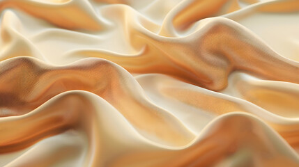 Obraz premium Flowing fabric texture in soft warm tones, creating a sense of elegance and tranquility