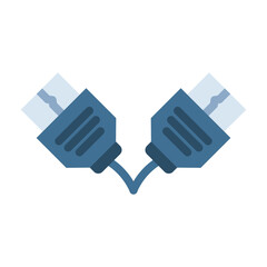 HDMI Cable Coil Vector Design Icon Style