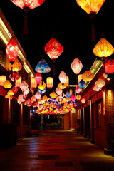 China's Yuanxiao (Filled round balls made of glutinous rice-flour for Lantern Festival) Festival lanterns.