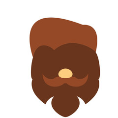Beard Vector Design Icon Style
