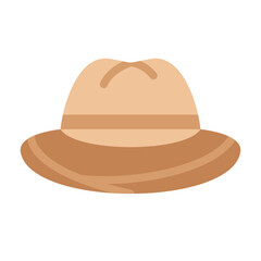 Fedora Hat Vector Design Icon Style