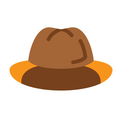 Fedora Hat Vector Design Icon Style