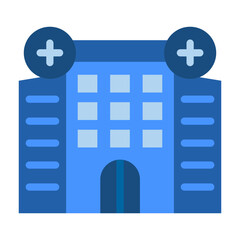 Hospital Building Vector Design Icon Style