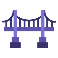 Bid Bridge Vector Design Icon Style