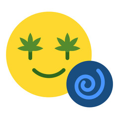 Stoner Swirl Vector Design Icon Style