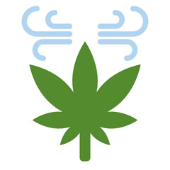 Cannabis Cyclone Vector Design Icon Style