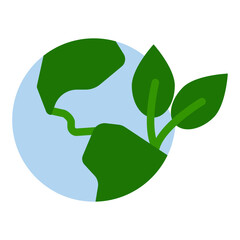 Green Globe Vector Design Icon Style
