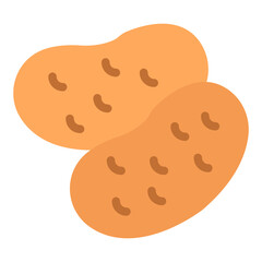 Potato Vector Design Icon Style