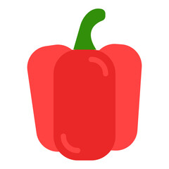 Bell Pepper Vector Design Icon Style