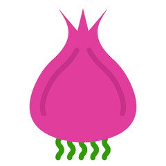 Onion Vector Design Icon Style