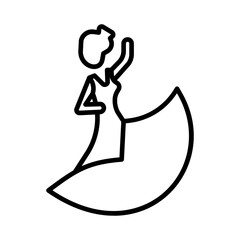 Flamenco Vector Icon