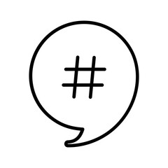 Hashtag Vector Icon