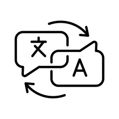 Language Exchange Vector Icon