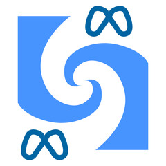 Meta Meld Vector Design Icon Style