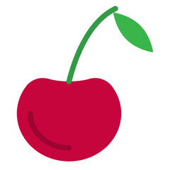 Cherry Charm Vector Design Icon Style