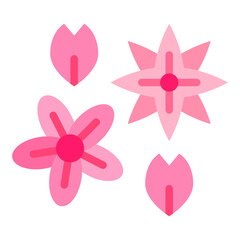 Petal Panorama Vector Design Icon Style