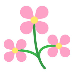 Sakura Serenity Vector Design Icon Style