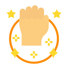 Courage Canvas Vector Design Icon Style