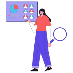 Market Research Analyst Illustration