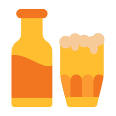 Beer Splash Emblem Vector Design Icon Style