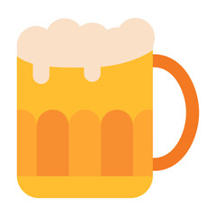 Beer Stein Label Vector Design Icon Style