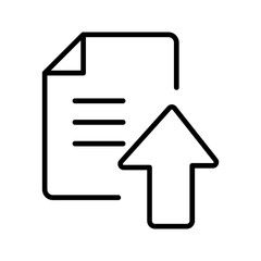 Document Upload Vector Icon