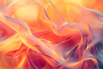 Obraz premium Colorful fluid gradient waves