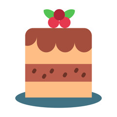 Tiramisu Vector Design Icon Style