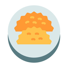 Calzone Vector Design Icon Style
