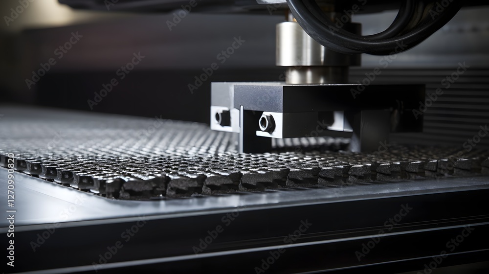 Poster cutting edge futuristic carbon fiber material resistance test utilizing sophisticated ai powered tec
