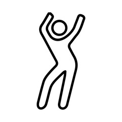 Obraz premium Line Dance Vector Icon