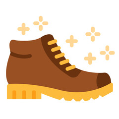 Hiking boot Vector Design Icon Style