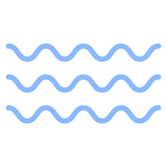Wave Vector Design Icon Style
