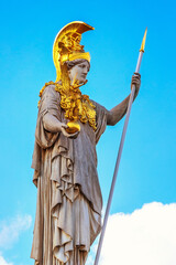 Obraz premium Pallas Athena statue in Vienna, Austria