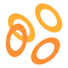 Onion Rings Vector Design Icon Style