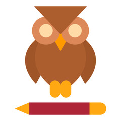 Owl Messenger Vector Design Icon Style